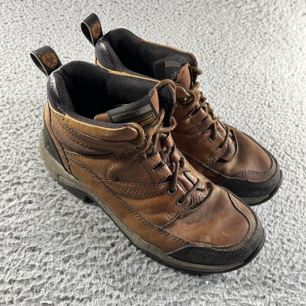 Ariat Terrain H2O Brown Leather Waterproof Hiking Boots Mens 9.5? Read 10.5"
